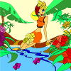 Kid's Coloring: Jungle Girl online game